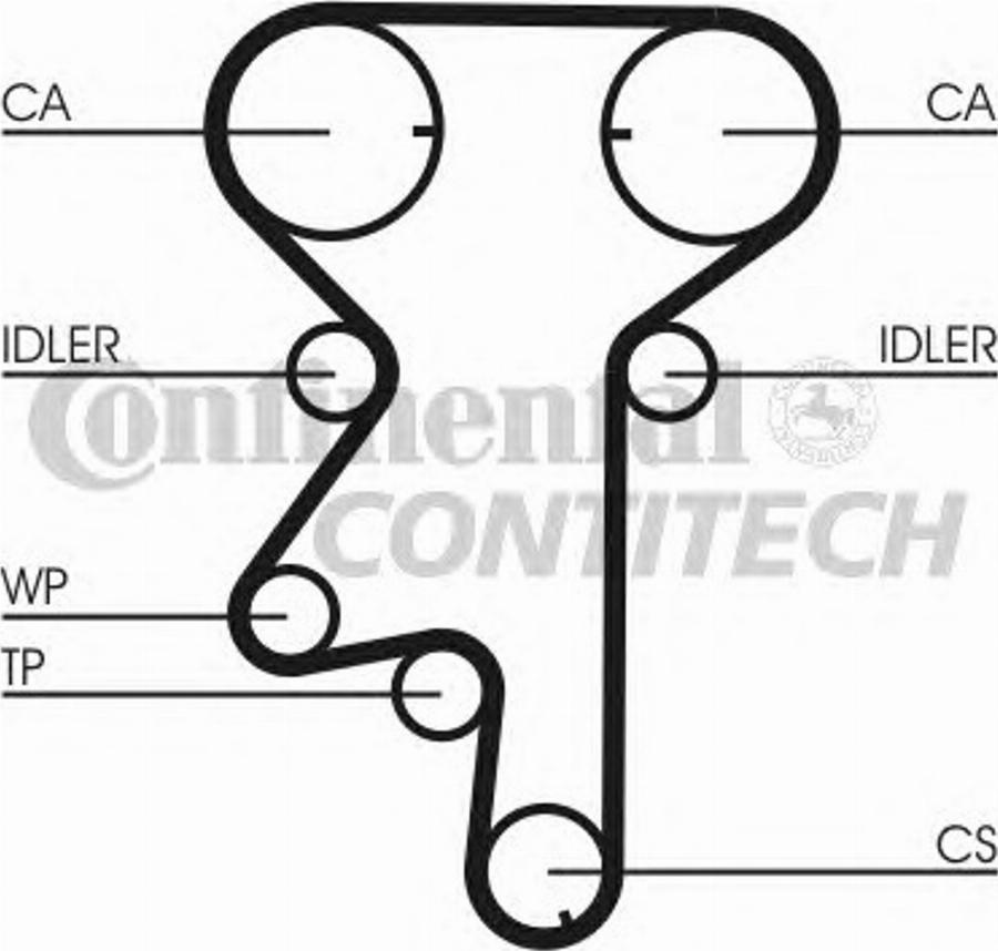 Contitech CT975K1 - Kit cinghie dentate autozon.pro