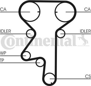 CONTITECH CT 975 - Cinghia dentata autozon.pro