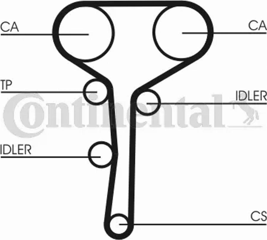 Contitech CT977K1 - Kit cinghie dentate autozon.pro