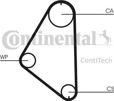 Continental CT558WP1 - Pompa acqua + Kit cinghie dentate autozon.pro