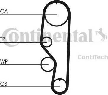 Continental CT557K1 - Kit cinghie dentate autozon.pro