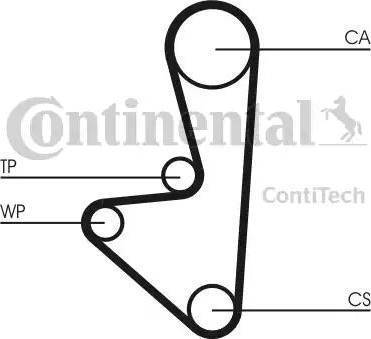 Continental CT607WP1 - Pompa acqua + Kit cinghie dentate autozon.pro