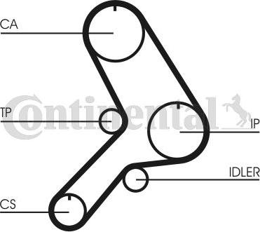 CONTITECH CT 619 - Cinghia dentata autozon.pro