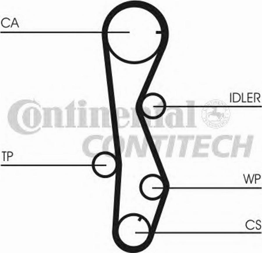 Contitech CT1099K1 - Kit cinghie dentate autozon.pro