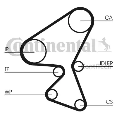 Continental CT1104 - Cinghia dentata autozon.pro