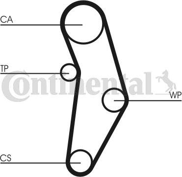 Continental CT1049WP2 - Pompa acqua + Kit cinghie dentate autozon.pro