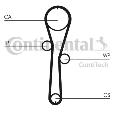 Continental CT1045 - Cinghia dentata autozon.pro