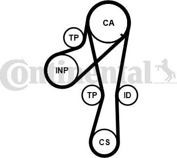 Continental CT1041K2PRO - Kit cinghie dentate autozon.pro