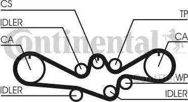 Continental CT1050 - Cinghia dentata autozon.pro