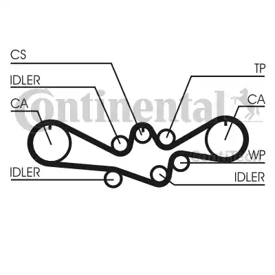 Continental CT1050 - Cinghia dentata autozon.pro