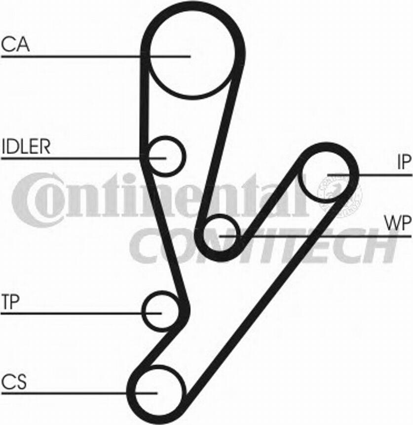 Contitech CT1057 - Cinghia dentata autozon.pro