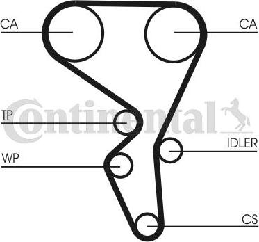 Contitech CT1065K2 - Kit cinghie dentate autozon.pro