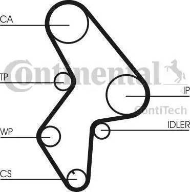 Continental CT1031K1 - Kit cinghie dentate autozon.pro