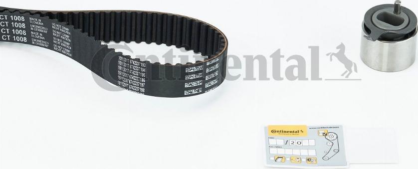 Contitech CT1008K2 - Kit cinghie dentate autozon.pro