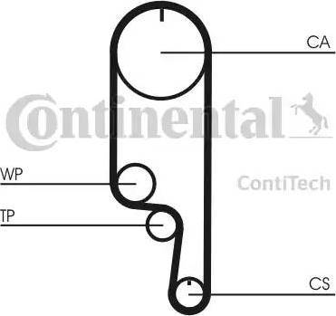 Continental CT1008 - Cinghia dentata autozon.pro