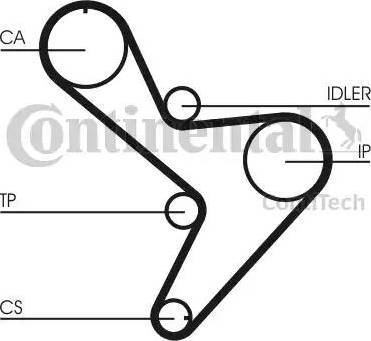 Continental CT1034 - Cinghia dentata autozon.pro