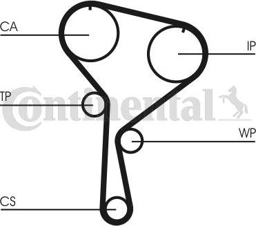 CONTITECH CT 1035 - Cinghia dentata autozon.pro