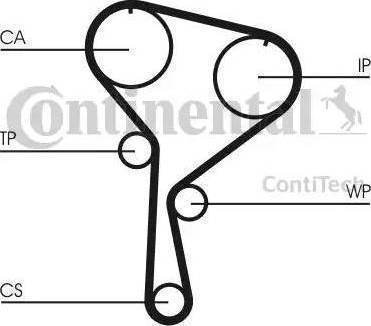 Continental CT1035WP3 - Kit cinghie dentate autozon.pro