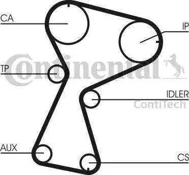 Continental CT1026K2 - Kit cinghie dentate autozon.pro