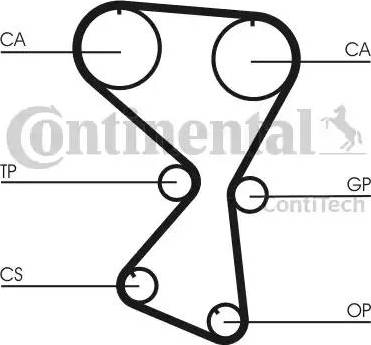 Continental CT1075 - Cinghia dentata autozon.pro