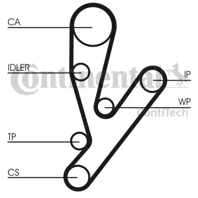 Continental CT1148 - Cinghia dentata autozon.pro