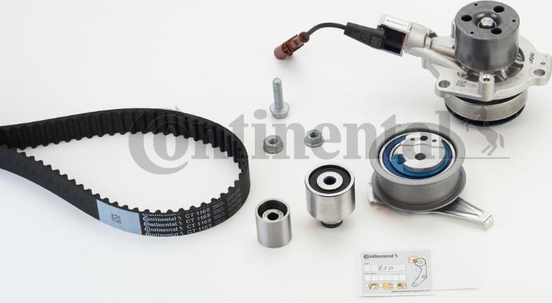 Contitech CT1168WP4 - Pompa acqua + Kit cinghie dentate autozon.pro