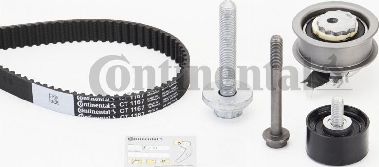 Contitech CT1167K4 - Kit cinghie dentate autozon.pro