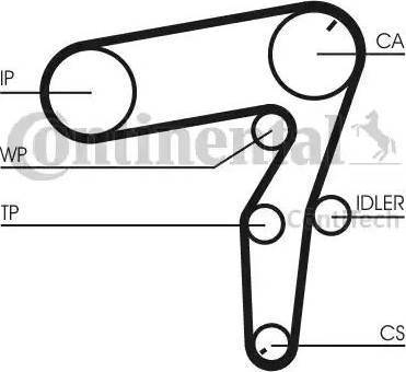 Continental CT1106K1 - Kit cinghie dentate autozon.pro