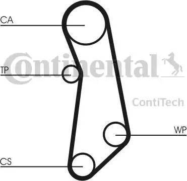 Continental CT1115WP1 - Pompa acqua + Kit cinghie dentate autozon.pro