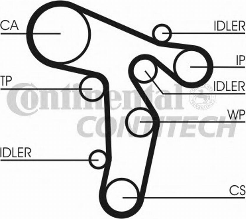 Contitech CT1139K1 - Kit cinghie dentate autozon.pro