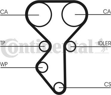 CONTITECH CT1137K1 - Kit cinghie dentate autozon.pro