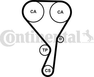 Continental CT1215 - Cinghia dentata autozon.pro