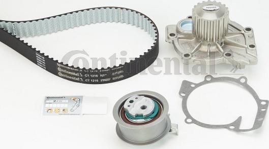 Contitech CT 1216 WP1 - Pompa acqua + Kit cinghie dentate autozon.pro