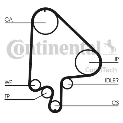 Continental CT871K2 - Kit cinghie dentate autozon.pro