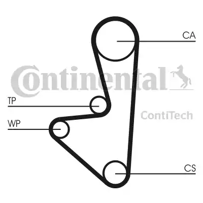 Continental CT744 - Cinghia dentata autozon.pro