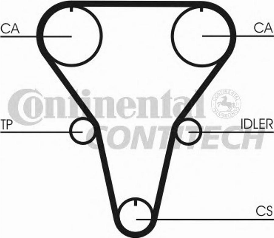 Contitech CT768 - Cinghia dentata autozon.pro