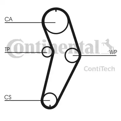 Continental CT709K1 - Kit cinghie dentate autozon.pro