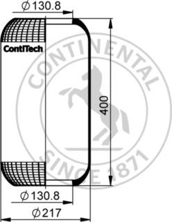 Contitech AIR Spring 6622 N - Soffietto, Sospensione pneumatica autozon.pro