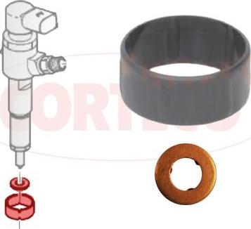 Corteco 49445013 - Kit anelli tenuta, Iniettore autozon.pro