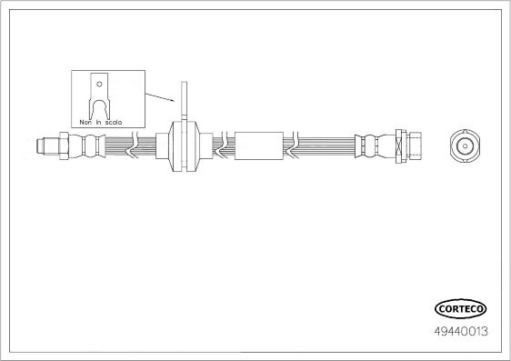 Corteco 49440013 - Flessibile del freno autozon.pro