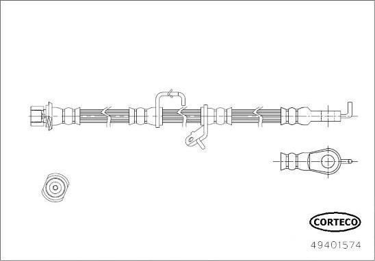 Corteco 49401574 - Flessibile del freno autozon.pro