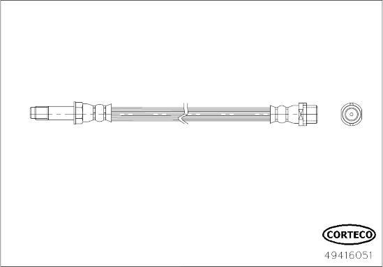 Corteco 49416051 - Flessibile del freno autozon.pro