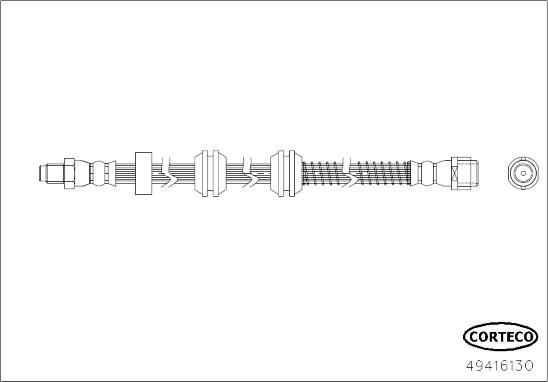 Corteco 49416130 - Flessibile del freno autozon.pro