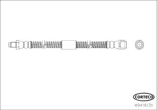 Corteco 49416131 - Flessibile del freno autozon.pro