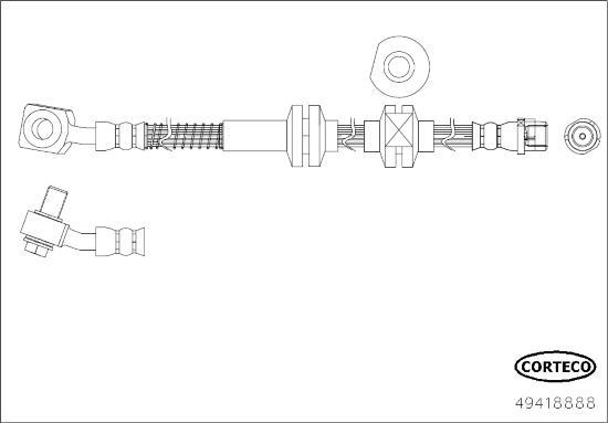 Corteco 49418888 - Flessibile del freno autozon.pro