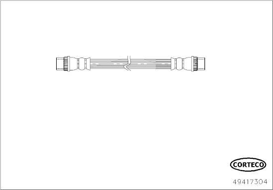 Corteco 49417304 - Flessibile del freno autozon.pro