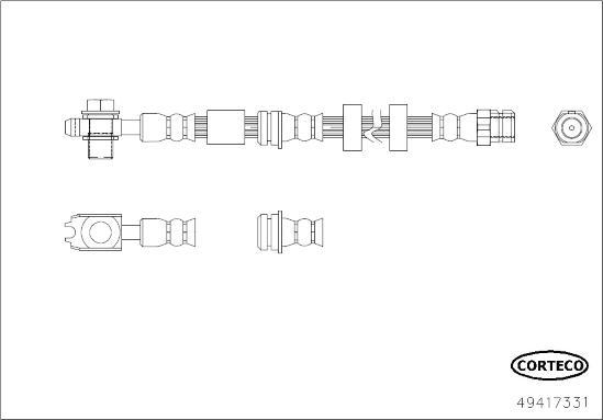 Corteco 49417331 - Flessibile del freno autozon.pro