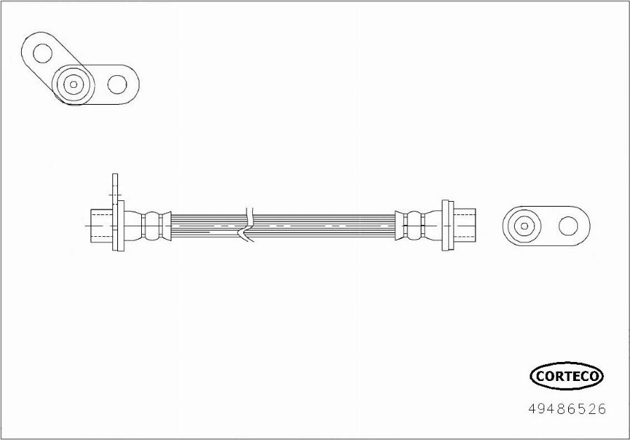 Corteco 49486526 - Flessibile del freno autozon.pro