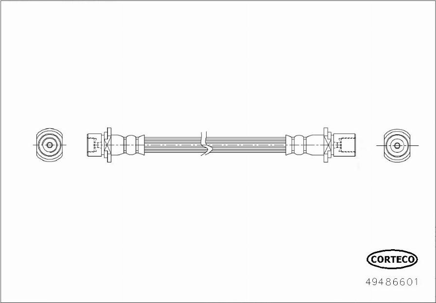 Corteco 49486601 - Flessibile del freno autozon.pro