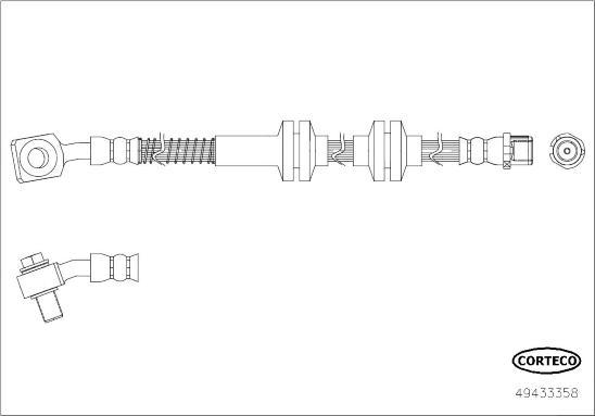 Corteco 49433358 - Flessibile del freno autozon.pro